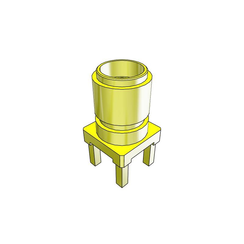 1 pcs - Samtec SMA Series, jack PCB Mount SMA Connector, 50Ω, Solder Termination, Straight Body