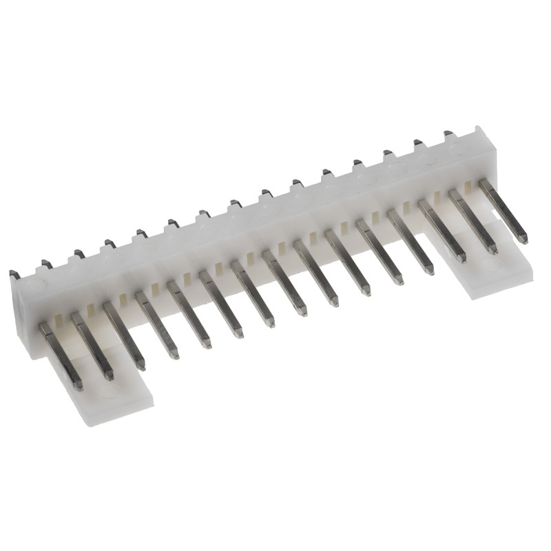 10 pcs - Molex KK 254 Series Straight Through Hole Pin Header, 15 Contact(s), 2.54mm Pitch, 1 Row(s), Unshrouded