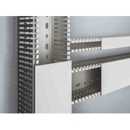 18 pcs - Rittal PVC Cable Duct for Use with Cable Management Mounting Plate and Section, 2000 x 50 x 80mm