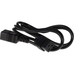 1 pcs - RS PRO Straight IEC C19 Socket to Straight IEC C20 Plug Power Cord, 2m