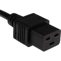 1 pcs - RS PRO Straight IEC C19 Socket to Straight IEC C20 Plug Power Cord, 2m
