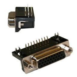 1 pcs - Norcomp 181 15 Way Right Angle Through Hole D-sub Connector Plug, 2.29mm Pitch, with 4-40 Inserts/Board Lock