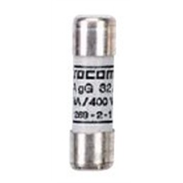 10 pcs - Socomec 20A Cartridge Fuse, 14 x 51mm