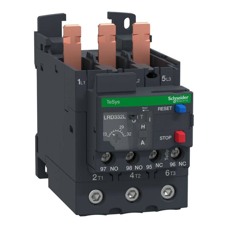 1 pcs - Schneider Electric Thermal Overload Relay 1 NO + 1 NC, 23 - 32 A F.L.C, 5 A Contact Rating, TeSys