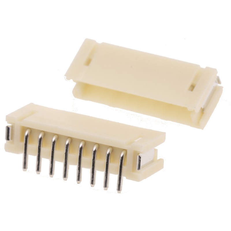 10 pcs - JST ZH Series Top Entry Surface Mount PCB Header, 8 Contact(s), 1.5mm Pitch, 1 Row(s), Shrouded