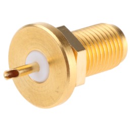 1 pcs - Telegartner, jack Panel Mount SMA Connector, 50Ω, Solder Termination, Straight Body