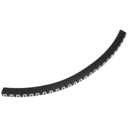 1 Bag of 250 - HellermannTyton Helagrip Slide On Cable Markers, White on Black, Pre-printed '0', 2 - 5mm Cable, for Cables &
