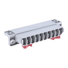 1 pcs - Phoenix Contact HCC Series HCC 4-M Non-Fused Terminal Block, 10-Way, 25A, 24 - 12 AWG Wire, Screw Down