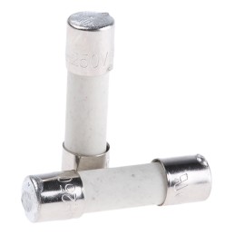 10 pcs - Littelfuse 630mA T Ceramic Cartridge Fuse, 5 x 20mm