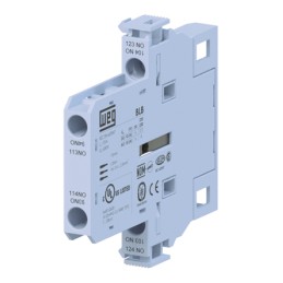 1 pcs - WEG Auxiliary Contact Block, 2 Contact, 1NC + 1NO, Side Mount