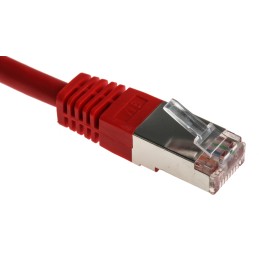 1 pcs - RS PRO Cat6 Male RJ45 to Male RJ45 Ethernet Cable, S/FTP, Red PVC Sheath, 3m