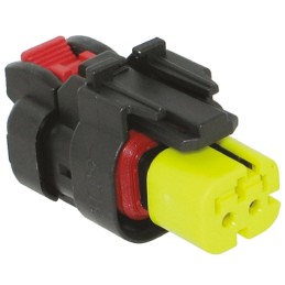 1 pcs - TE Connectivity, AMPSEAL 16 Automotive Connector Plug 2 Way, Crimp Termination