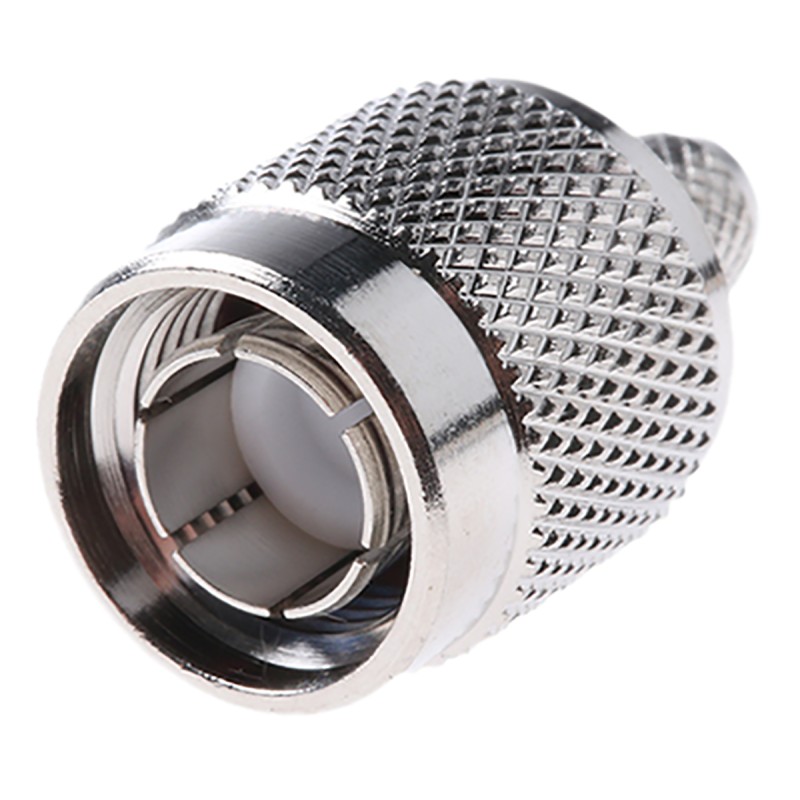 1 pcs - RS PRO, Plug Cable Mount TNC Connector, 75Ω, Crimp, Solder Termination, Straight Body