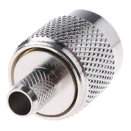 1 pcs - RS PRO, Plug Cable Mount TNC Connector, 75Ω, Crimp, Solder Termination, Straight Body