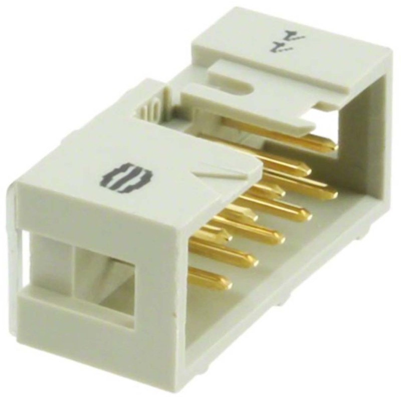 10 pcs - Harting SEK 18 Series Right Angle Through Hole PCB Header, 10 Contact(s), 2.54mm Pitch, 2 Row(s), Shrouded