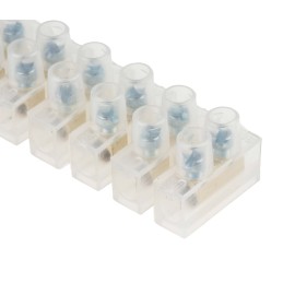 10 pcs - RS PRO Non-Fused Terminal Block, 12-Way, 3 - 24A, 12 AWG Wire, Screw Termination