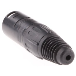 1 pcs - Neutrik Cable Mount XLR Connector, Male, 50 V ac, 4 Way, Silver Plating