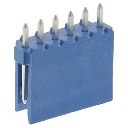 200 pcs - TE Connectivity AMPMODU HE14 Series Straight Through Hole PCB Header, 6 Contact(s), 2.54mm Pitch, 1 Row(s), Shrouded