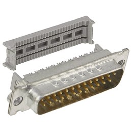 1 pcs - 3M 8200 25 Way Right Angle Cable Mount D-sub Connector Plug, 1.27mm Pitch