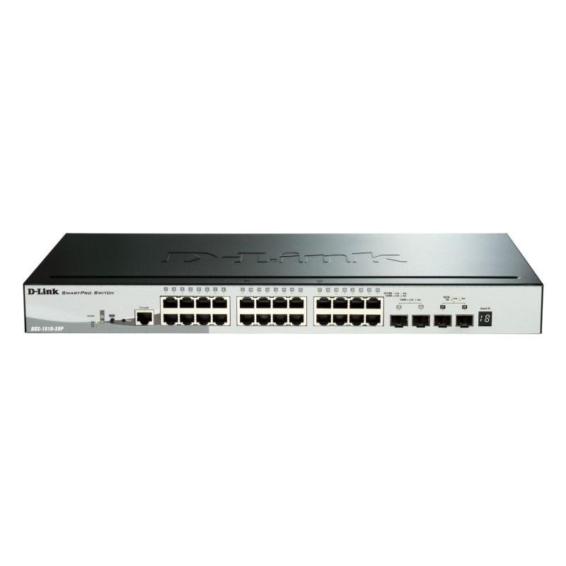 1 pcs - D-Link DGS-1510-28P, Managed, Smart 28 Port Smart Switch With PoE EU