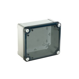 2 pcs - Schneider Electric Thalassa TBS Series Grey ABS General Purpose Enclosure, IP66, IK07, Flanged, Transparent Lid, 138 x