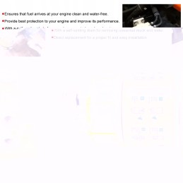 Water separator assembly, fuel filter with mounting