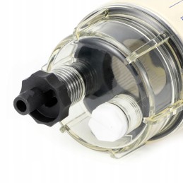 Water separator assembly, fuel filter with mounting