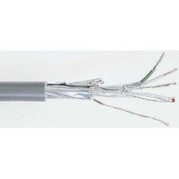 1 Reel of 100 M - RS PRO Multicore Data Cable, 2 Pairs, 0.76 mm², 4 Cores, 22 AWG, Screened, 100m, Grey Sheath