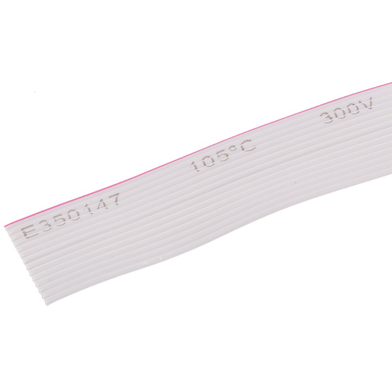 1 Reel of 5 M - RS PRO Flat Ribbon Cable, 14-Way, 1.27mm Pitch, 5m Length