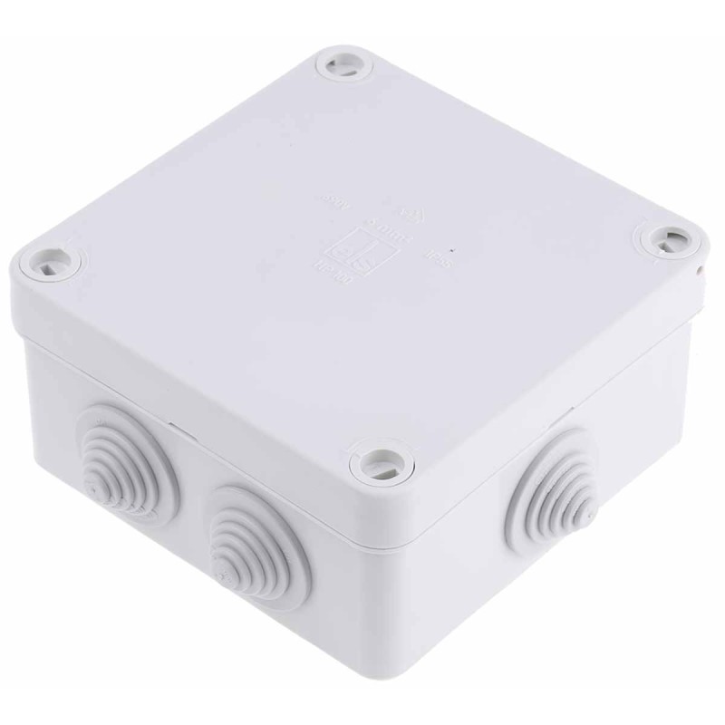 2 pcs - Spelsberg HP Series Grey Polypropylene Junction Box, IP55, 113 x 113 x 58mm