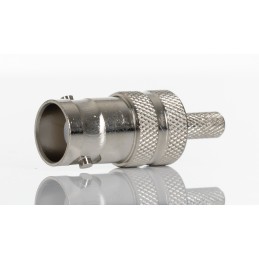1 pcs - RS PRO, jack Cable Mount BNC Connector, 50Ω, Crimp Termination, Straight Body