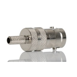 1 pcs - RS PRO, jack Cable Mount BNC Connector, 50Ω, Crimp Termination, Straight Body