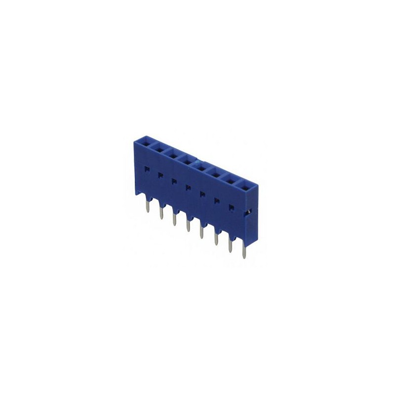 29 pcs - Amphenol ICC Surface Mount PCB Socket, 8-Contact, 1-Row, 2.54mm Pitch