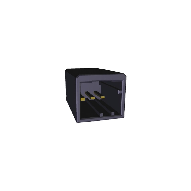 1 pcs - TE Connectivity Dynamic 2000 Series Straight Through Hole PCB Header, 3 Contact(s), 2.5mm Pitch, 1 Row(s), Shrouded