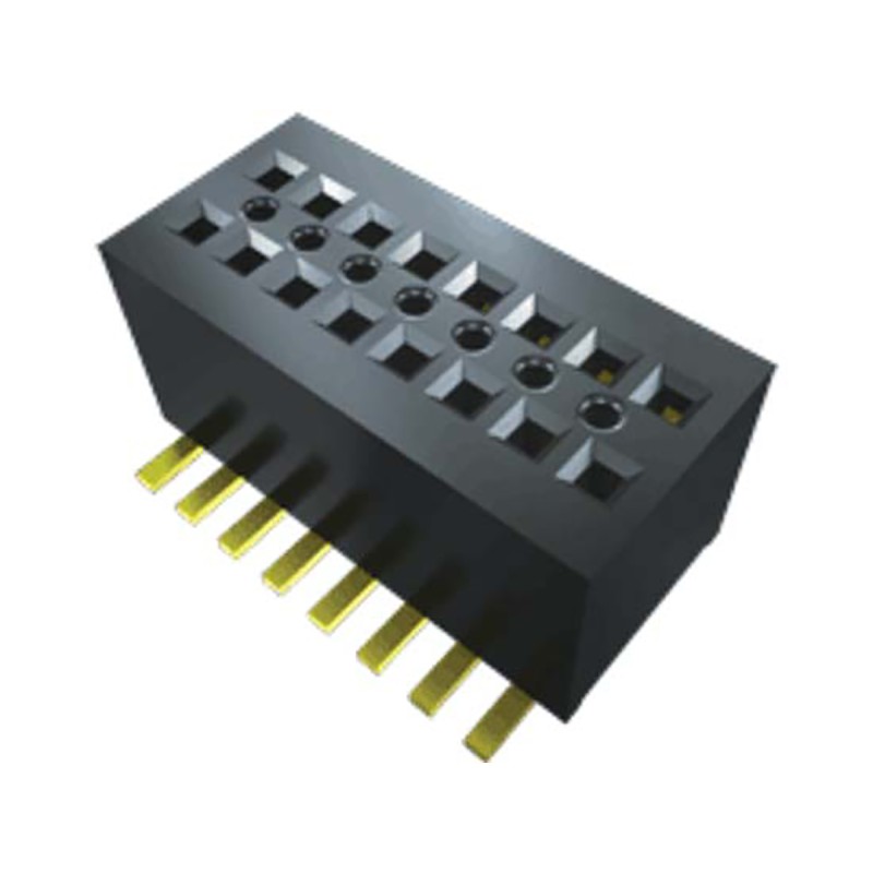 29 pcs - Samtec CLE Series Straight Surface Mount PCB Socket, 25-Contact, 2-Row, 0.8mm Pitch, Solder Termination