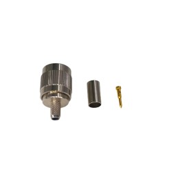 1 pcs - RS PRO, Plug Cable Mount TNC Connector, 50Ω, Crimp Termination, Straight Body