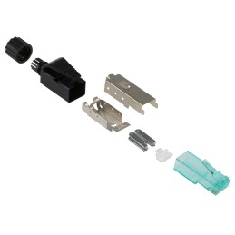 1 pcs - HARTING RJ Industrial Series Male RJ45 Connector, Cable Mount, Cat6a, UTP Shield