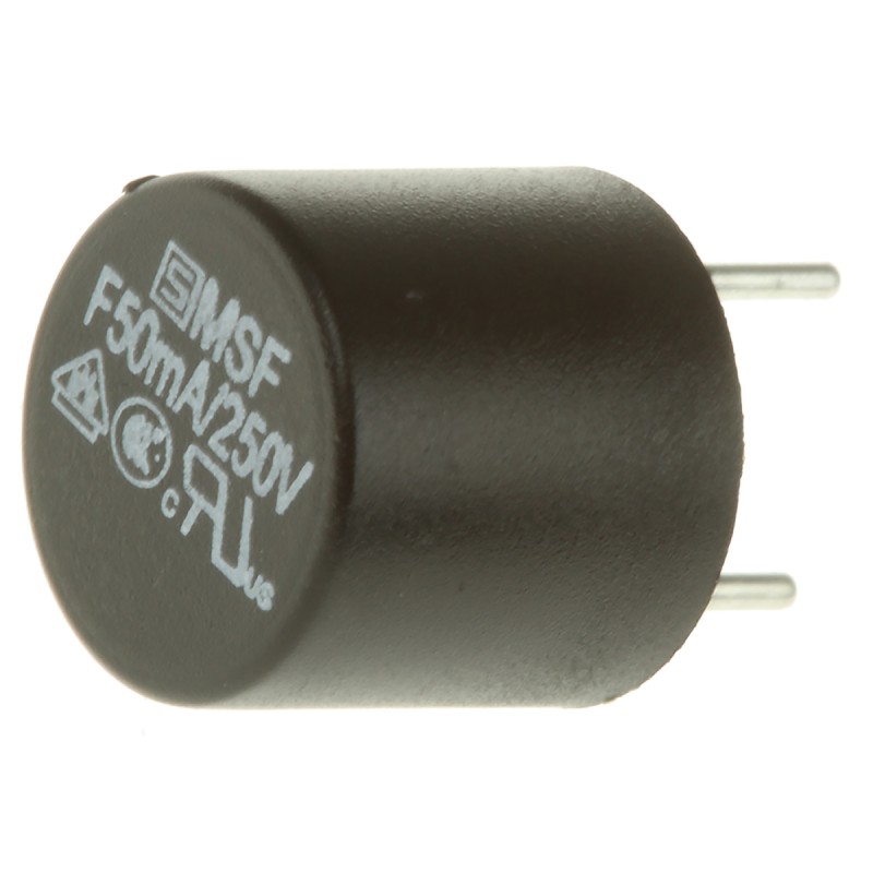 10 pcs - SchurterPC Board Non Resettable Fuse, Radial 50mA, 250V ac