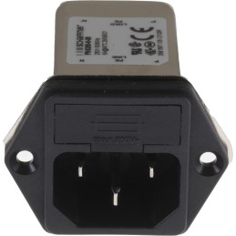 1 pcs - Schaffner 6A, 250 V ac Male Panel Mount IEC Inlet Filter FN9260-6-06, Faston 2 Fuse