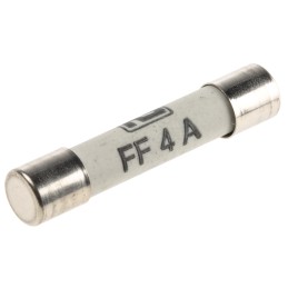 10 pcs - RS PRO 4A FF Ceramic Cartridge Fuse, 6.3 x 32mm