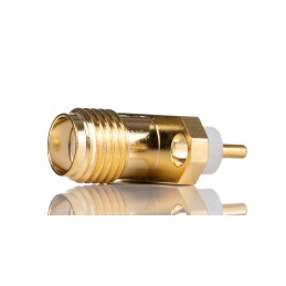 1 pcs - RS PRO, Plug Flange Mount SMA Connector, 50Ω, Solder Termination, Straight Body