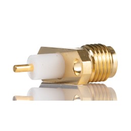1 pcs - RS PRO, Plug Flange Mount SMA Connector, 50Ω, Solder Termination, Straight Body
