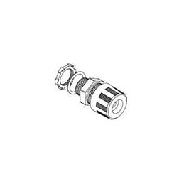 1 pcs : 1300980049 - Cable Glands, Strain Reliefs & Cord Grips MAX-LOC 1/2 .187-.25 W/O-RING