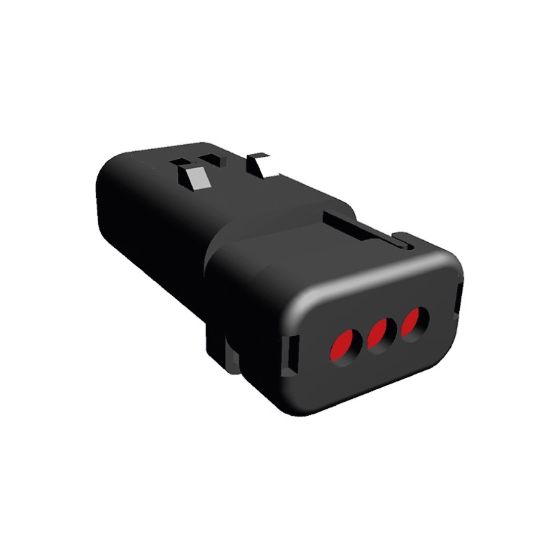 1 pcs - TE Connectivity, AMPSEAL 16 Automotive Connector Plug 3 Way