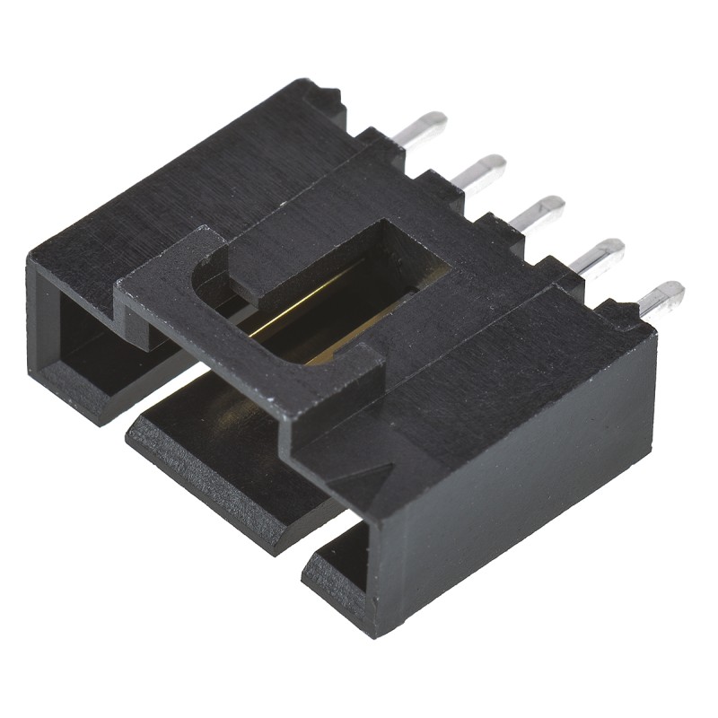 10 pcs - Molex SL Series Straight Through Hole PCB Header, 5 Contact(s), 2.54mm Pitch, 1 Row(s), Shrouded