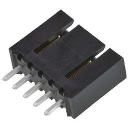 10 pcs - Molex SL Series Straight Through Hole PCB Header, 5 Contact(s), 2.54mm Pitch, 1 Row(s), Shrouded