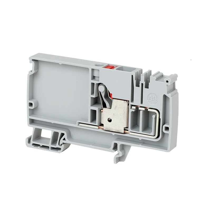 20 pcs - Rockwell Automation 1492-P Series Grey DIN Rail Terminal Block, 10mm², Push In Termination, ATEX