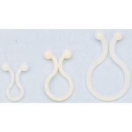 1 Bag of 100 - RS PRO Natural Nylon Twister Clip, 7mm Max. Bundle