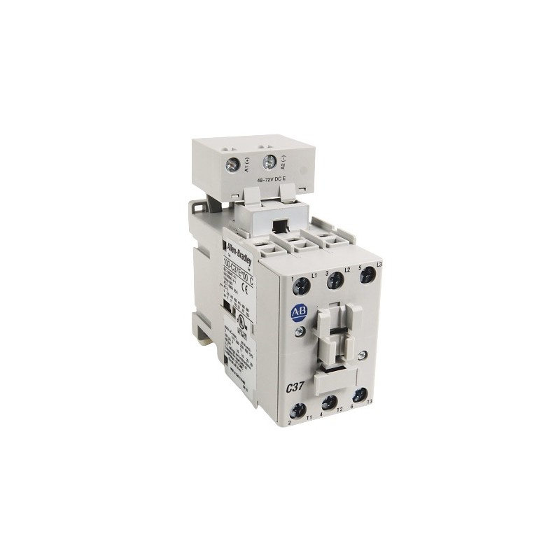 1 pcs - Rockwell Automation 100-C Series Contactor, 230 V ac Coil, 3-Pole, 37 A, 26 kW, 3NO, 690 V ac