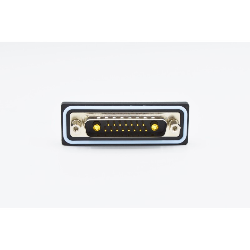 1 pcs - Norcomp CDF 25 Way Vertical Solder D-sub Connector Plug, 2.77mm Pitch, with 4-40 Screw Locks